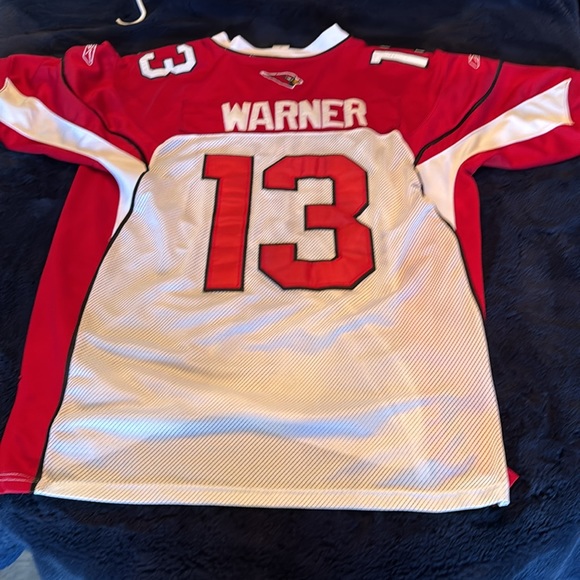 Kurt Warner Arizona Cardinals Reebok Jersey XXL White Jersey Sewn Letters/Number - Picture 7 of 8